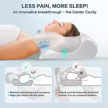 Orthopedic Memory Foam Pillow – Butterfly Shape for Neck Support